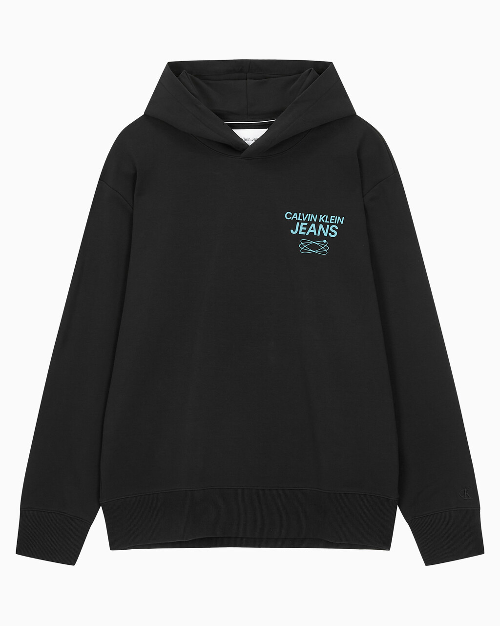 Buy 남성 퓨처 갤럭시 로고 후디 in color CK BLACK