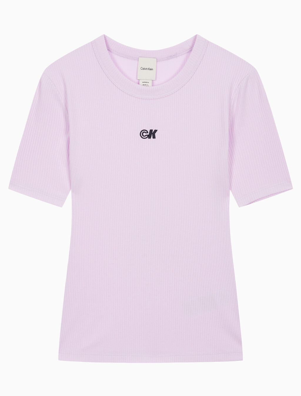 Buy 여성 모달 립 반팔 티셔츠 in color LAVENDER BLUSH