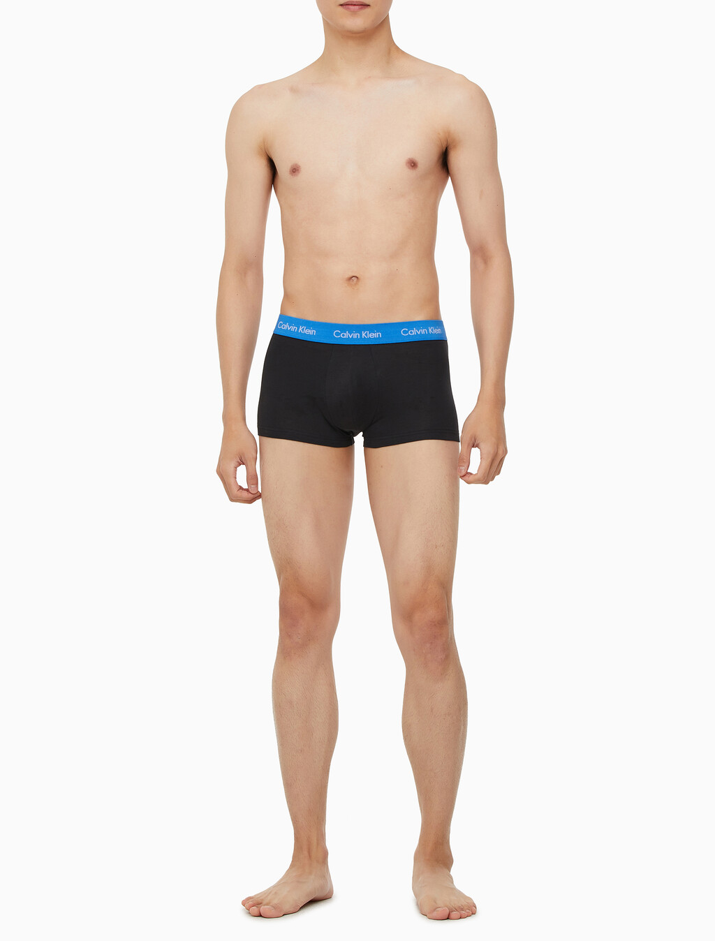 Buy 남성 코튼 스트레치 로우 라이즈 드로즈 5PK in color BLACK