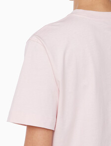 Buy 여성 박시 캘빈클라인 바시티 반팔 티셔츠 in color NYMPHS THIGH