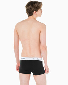 Buy 남성 모던 코튼 스트레치 3PK 트렁크 in color BLUE/GREY/BLACK
