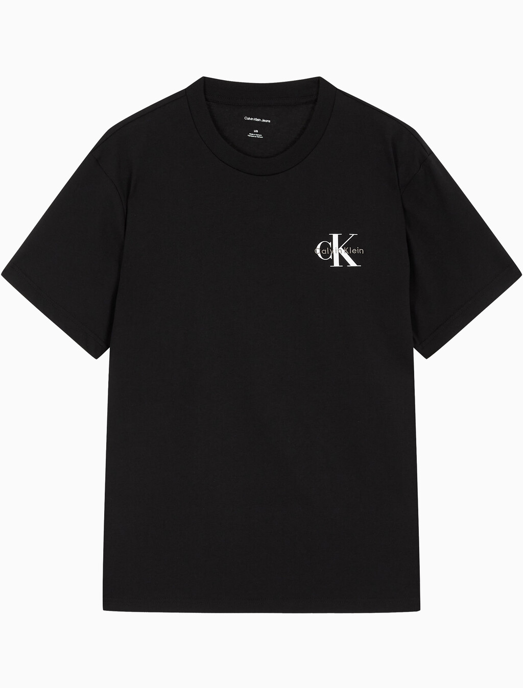 Buy 남성 레귤러핏 모노그램 로고 반팔 티셔츠 in color BLACK