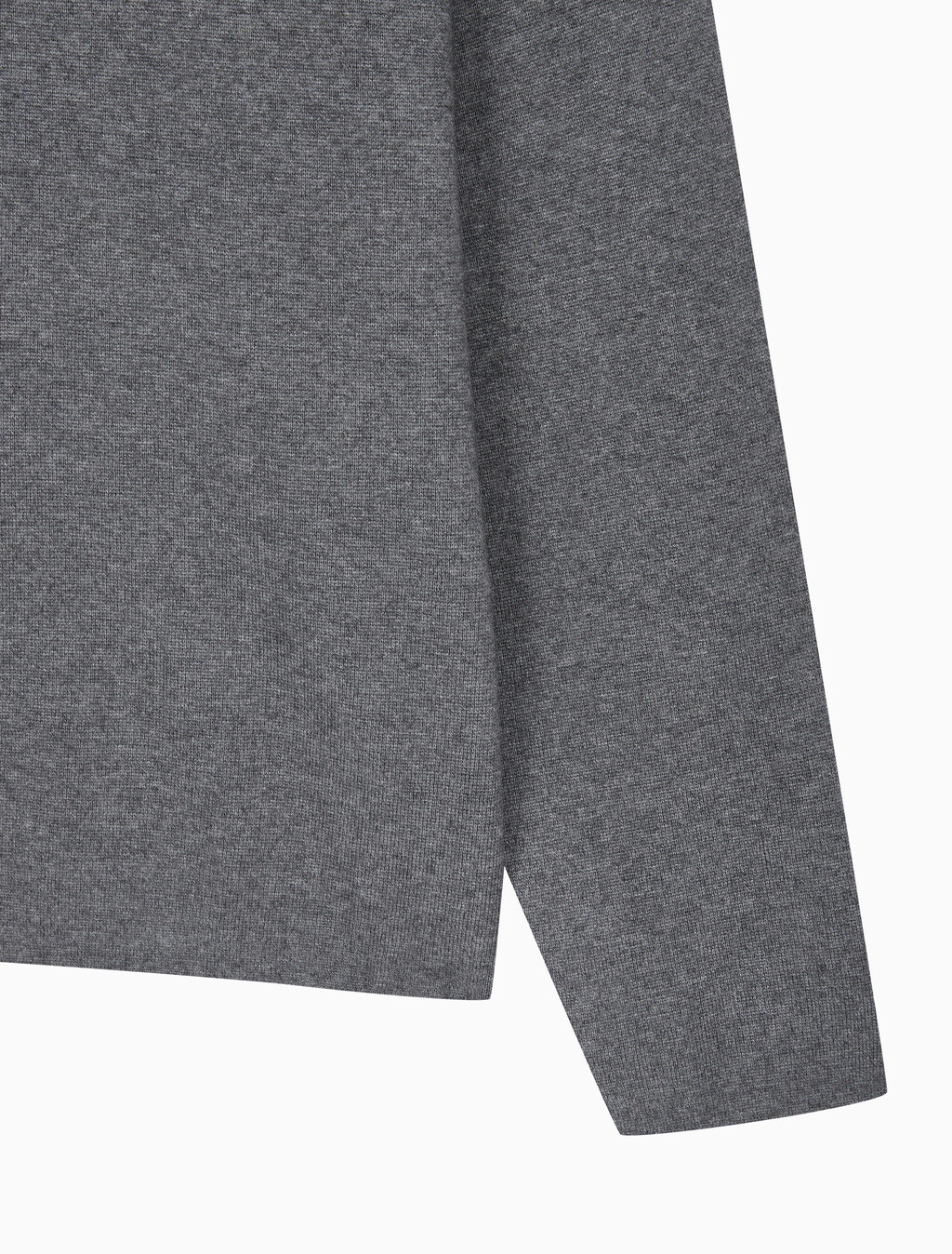 Buy 남성 엠보스드 로고 크루넥 스웨터 in color MEDIUM GREY HEATHER