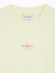Buy 여성 L/S 모노그램 베이비 티셔츠 in color Light Yellow