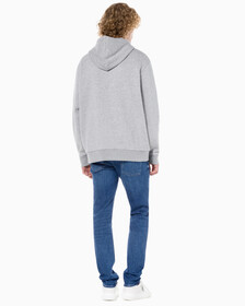 Buy 남성 바디 테이퍼핏 기모 미드블루 데님 in color MID BLUE BACK EMBRO