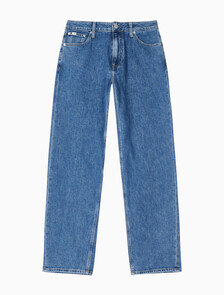 Buy 여성 90's 스트레이트핏 미드블루 데님 in color MID BLUE BACK EMBRO