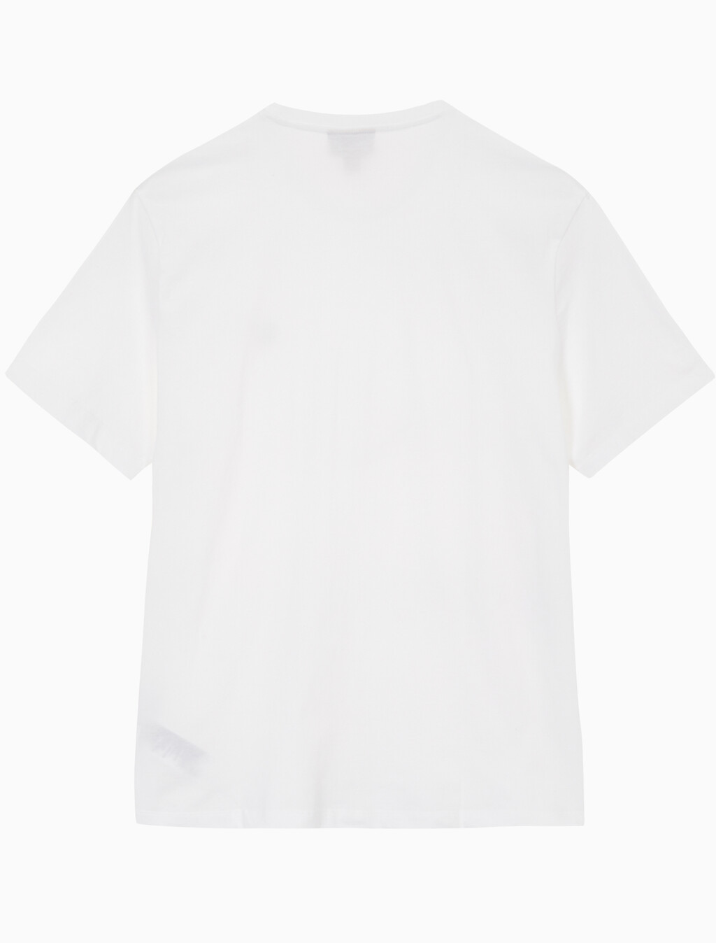 Buy 남성 클래식핏 뱃지 로고 반팔 티셔츠 in color BRIGHT WHITE