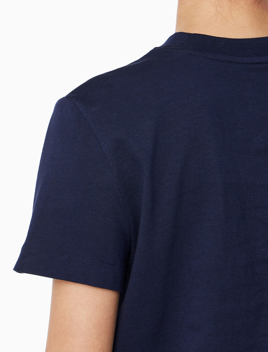 Buy 여성 플럭 로고 반팔 티셔츠 in color BARITONE BLUE