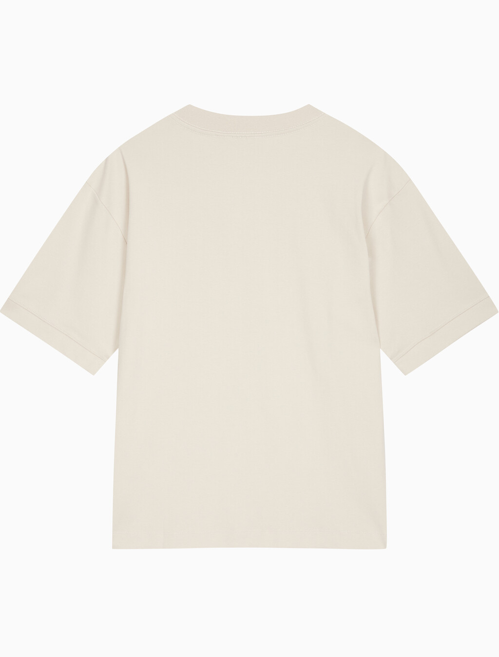 Buy 남성 릴렉스핏 CK 인터락 반팔 티셔츠 in color LIGHT BEIGE