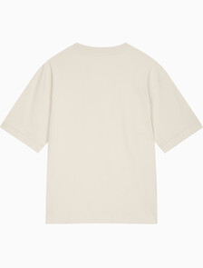 Buy 남성 릴렉스핏 CK 인터락 반팔 티셔츠 in color LIGHT BEIGE