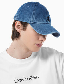Buy 남녀공용 CKJ 데님 볼캡 in color DENIM