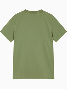 Buy 남성 레귤러핏 인스티튜셔널 로고 스트레치 반팔 티셔츠  in color KHAKI