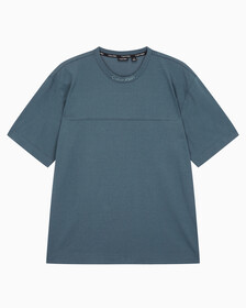 Buy 남성 릴렉스핏 저지 숏슬리브 티셔츠 in color OCEAN TEAL/ BLK
