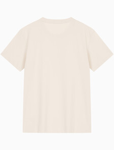 Buy 남성 레귤러핏 인스티튜셔널 로고 스트레치 반팔 티셔츠  in color CLASSIC BEIGE