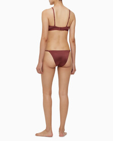 Buy 여성 폼투바디 러스터 하이레그 탕가 in color DARK BROWN