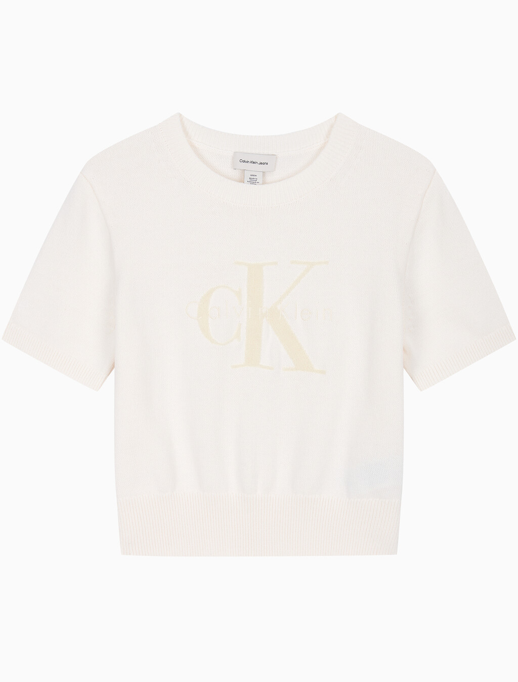 Buy 여성 청키 코튼 그래픽 풀오버 in color ANCIENT WHITE