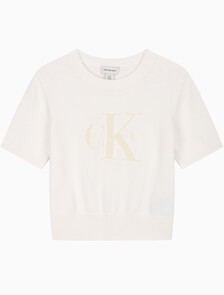 Buy 여성 청키 코튼 그래픽 풀오버 in color ANCIENT WHITE