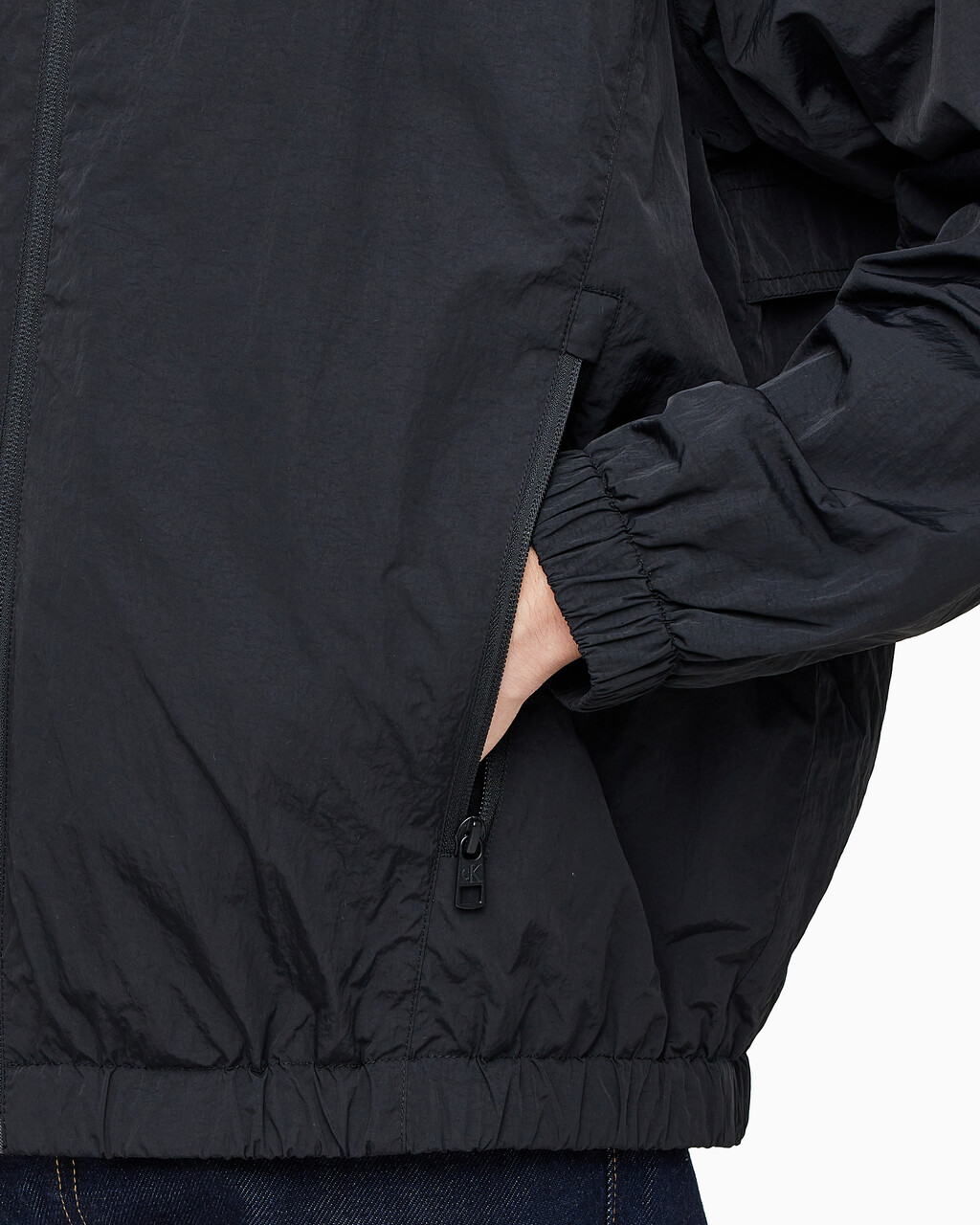 Buy 남성 에센셜 스텐드 넥 자켓 in color CK BLACK