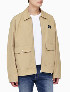 Buy 남성 박시핏 워크웨어 크롭 재킷 in color TRAVERTINE