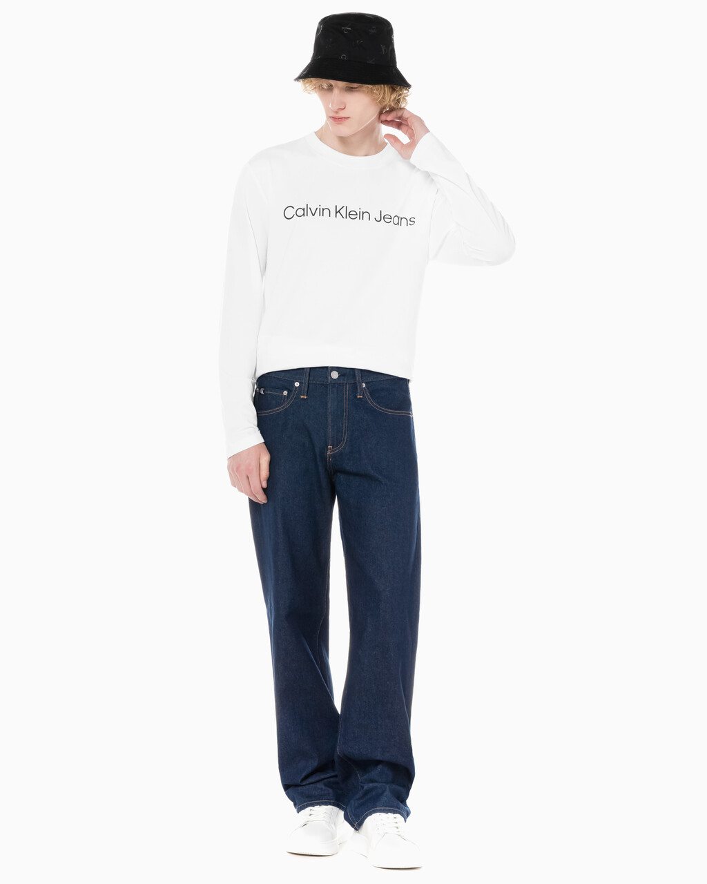 Buy 남성 90's 스트레이트핏 린스 데님 in color RINSE BLUE