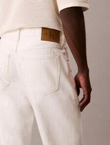 Buy 남성 90's 스트레이트핏 화이트 데님 in color WHITE