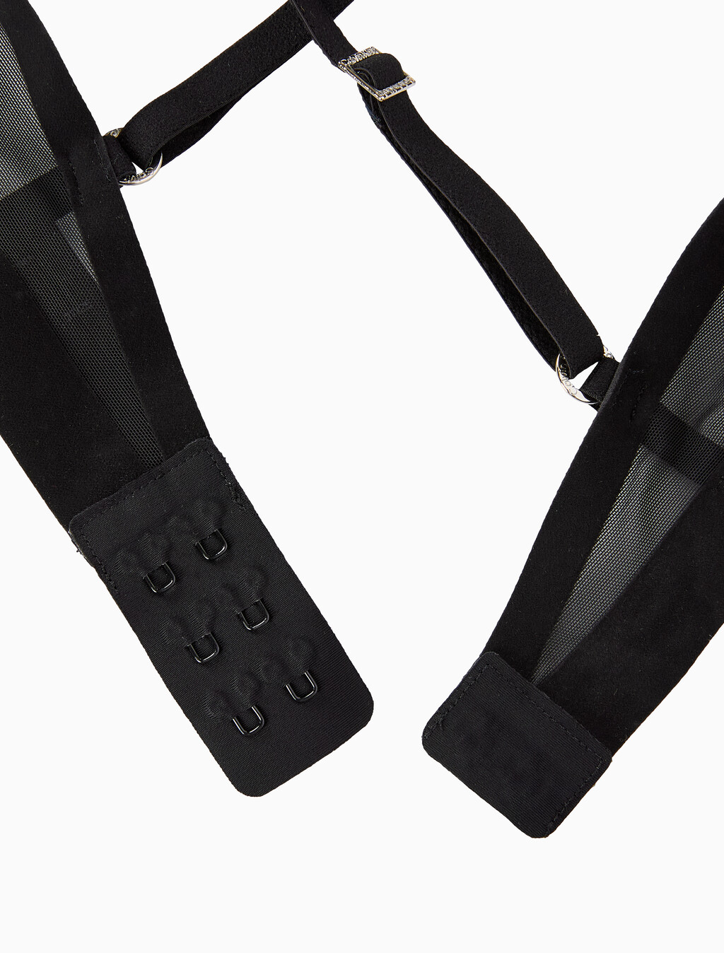 Buy 여성 미니멀리스트 메쉬 AF 푸쉬업 브라 in color BLACK