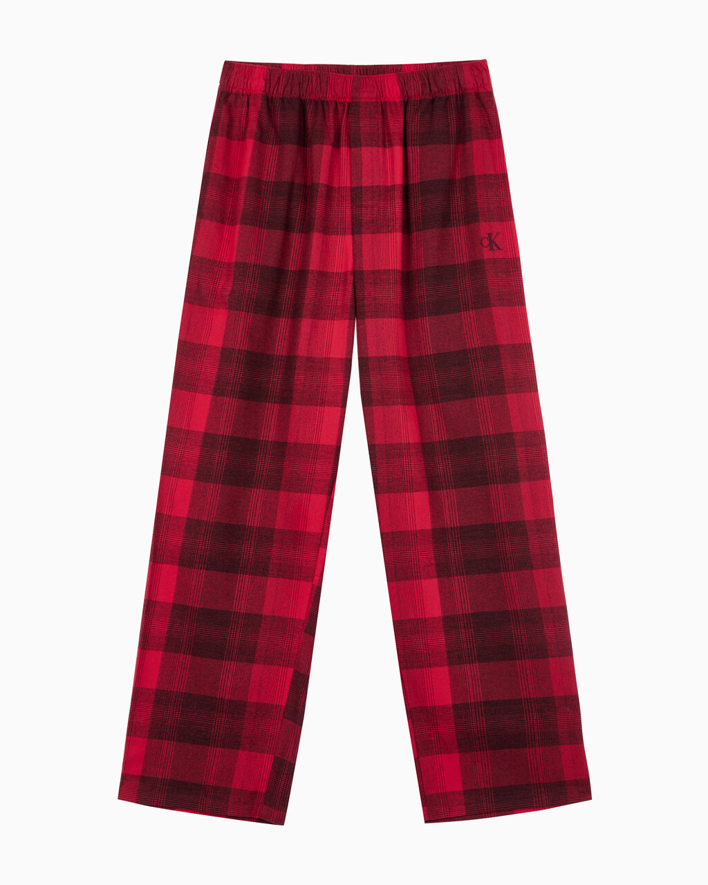 Buy 남성 CK 퓨어 플란넬 팬츠 in color RED BLACK FLANNEL