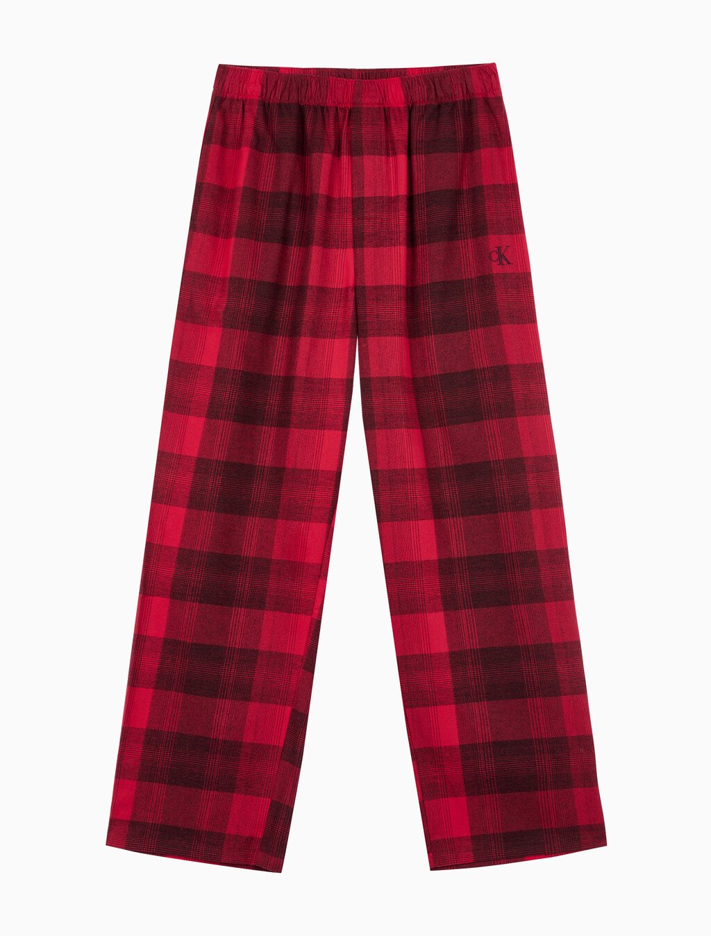 Buy 남성 CK 퓨어 플란넬 팬츠 in color RED BLACK FLANNEL