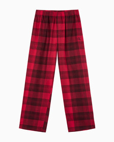 Buy 남성 CK 퓨어 플란넬 팬츠 in color RED BLACK FLANNEL