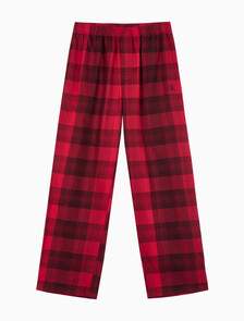 Buy 남성 CK 퓨어 플란넬 팬츠 in color RED BLACK FLANNEL