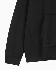 Buy 남성 아카이브 릴렉스핏 CK 스몰 로고 기모 후디 in color BLACK BEAUTY