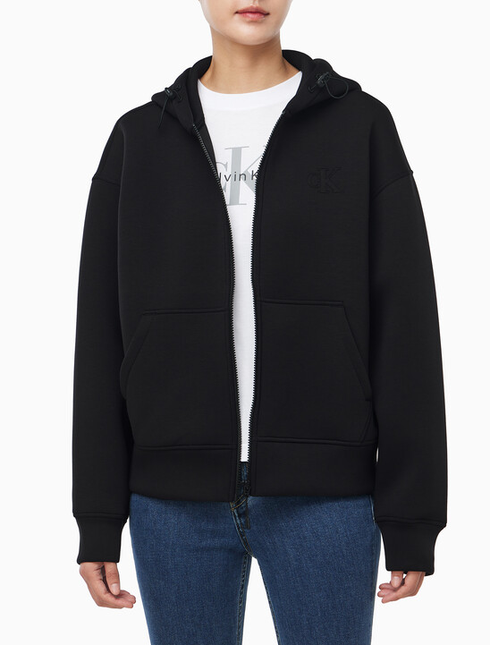 여성 크롭 오버사이즈 스웻셔츠