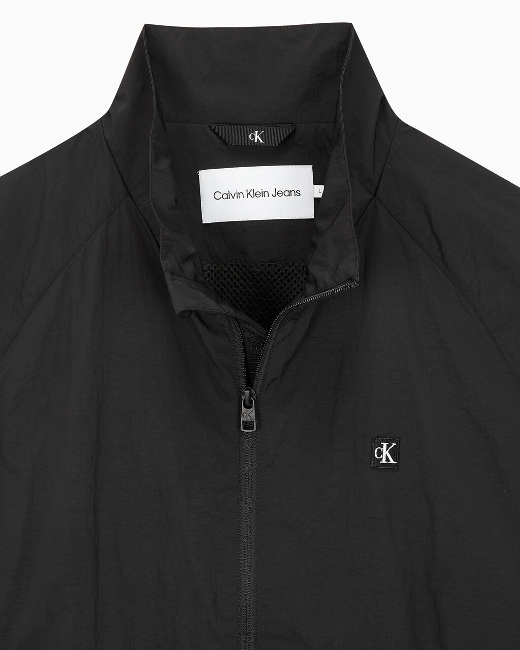 Buy 남성 에센셜 스텐드 넥 자켓 in color CK BLACK