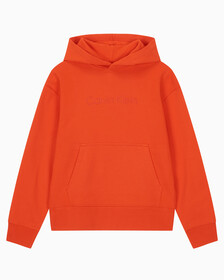 Buy 여성 릴렉스핏 스탠다드 로고 후디 in color BRONZED ORANGE