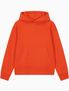 Buy 여성 릴렉스핏 스탠다드 로고 후디 in color BRONZED ORANGE