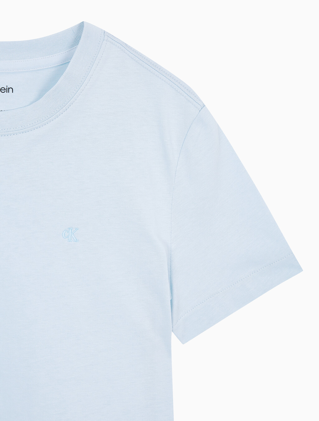 Buy 여성 릴렉스핏 아카이브 로고 크루넥 반팔 티셔츠 in color LIGHT BLUE