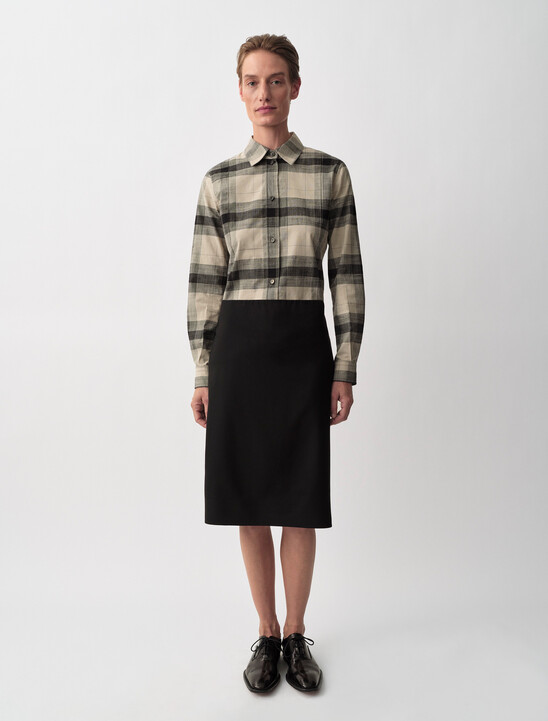 LUNA WOMENS KNEE LENGTH SKIRT