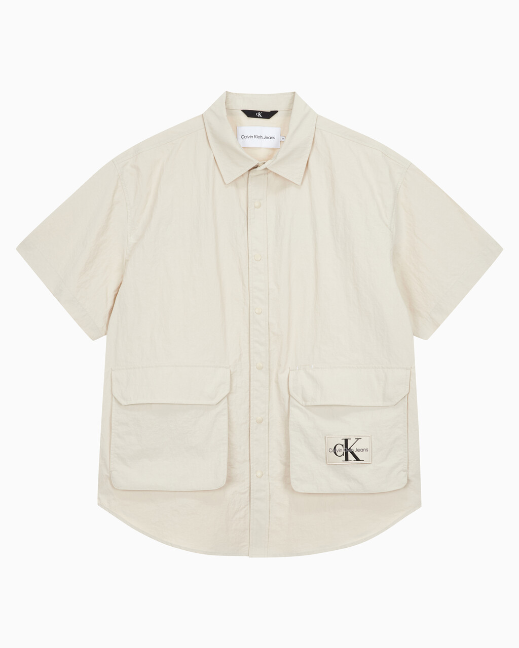 Buy 남성 유틸리티 오버핏 반팔 셔츠 in color CLASSIC BEIGE