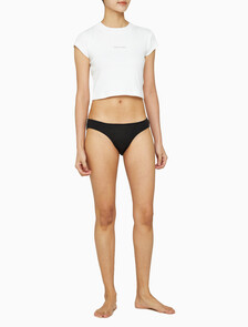 Buy 여성 CK 아이디얼 모달 립 로우라이즈 비키니 in color BLACK