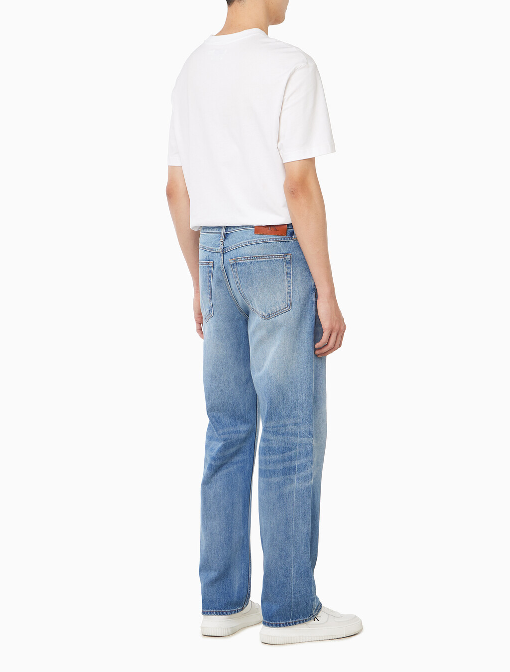 Buy 남성 90S 스트레이트 쿨 진 in color Mid blue