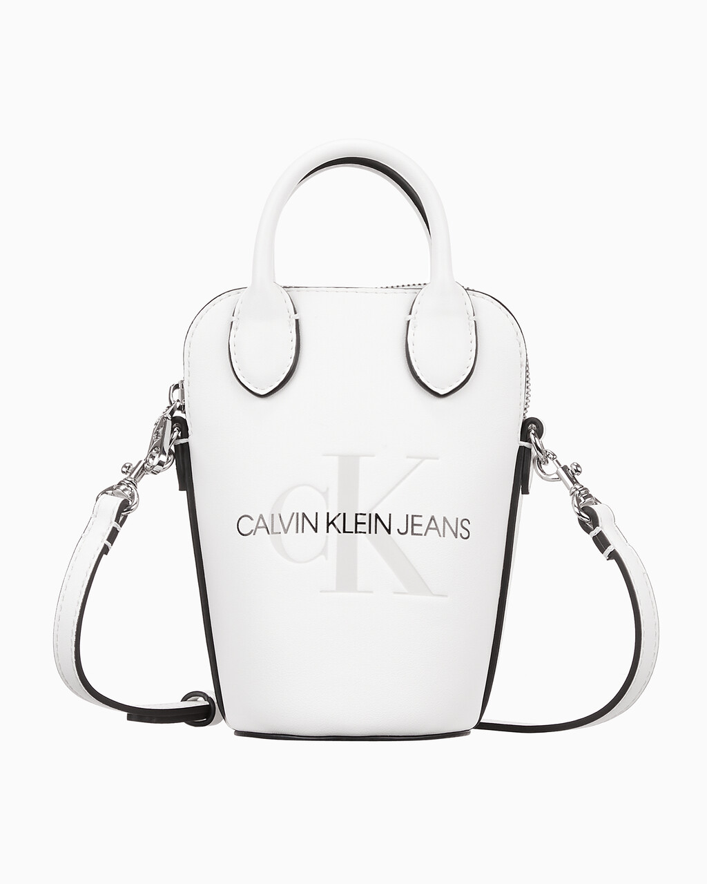 Buy 여성 CKJ 미니멀 모노그램 카메라백 in color BRIGHT WHITE