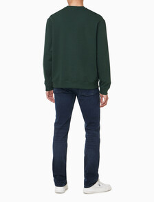 Buy 남성 프렌치테리 뱃지 크루넥 스웻셔츠 in color Navy
