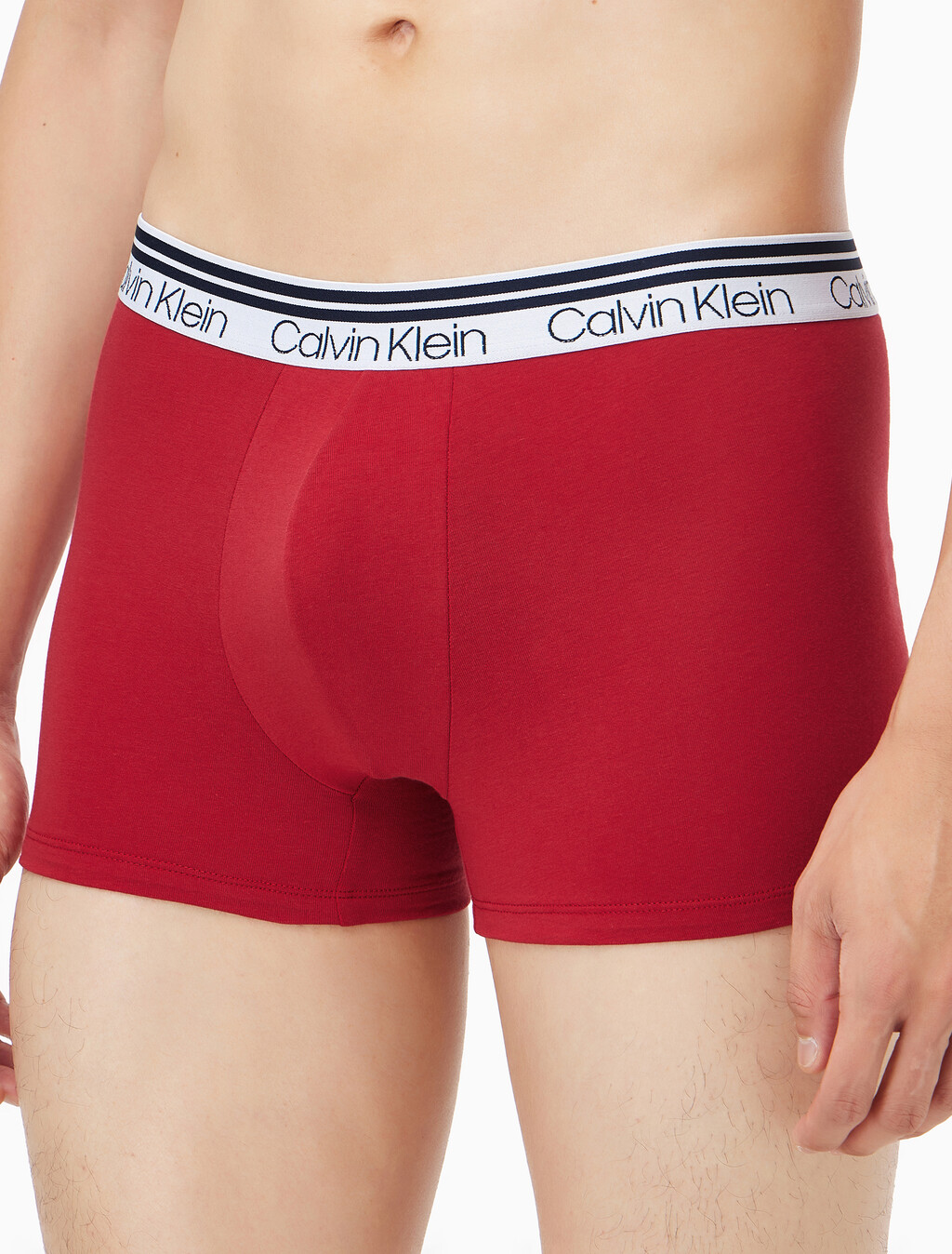 Buy 남성 WB 코튼 스트레치 버라이어티 팩 트렁크 3PK in color red / grey / navy