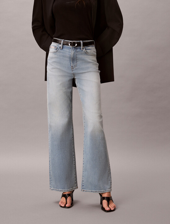 여성 아시아와이드 데님