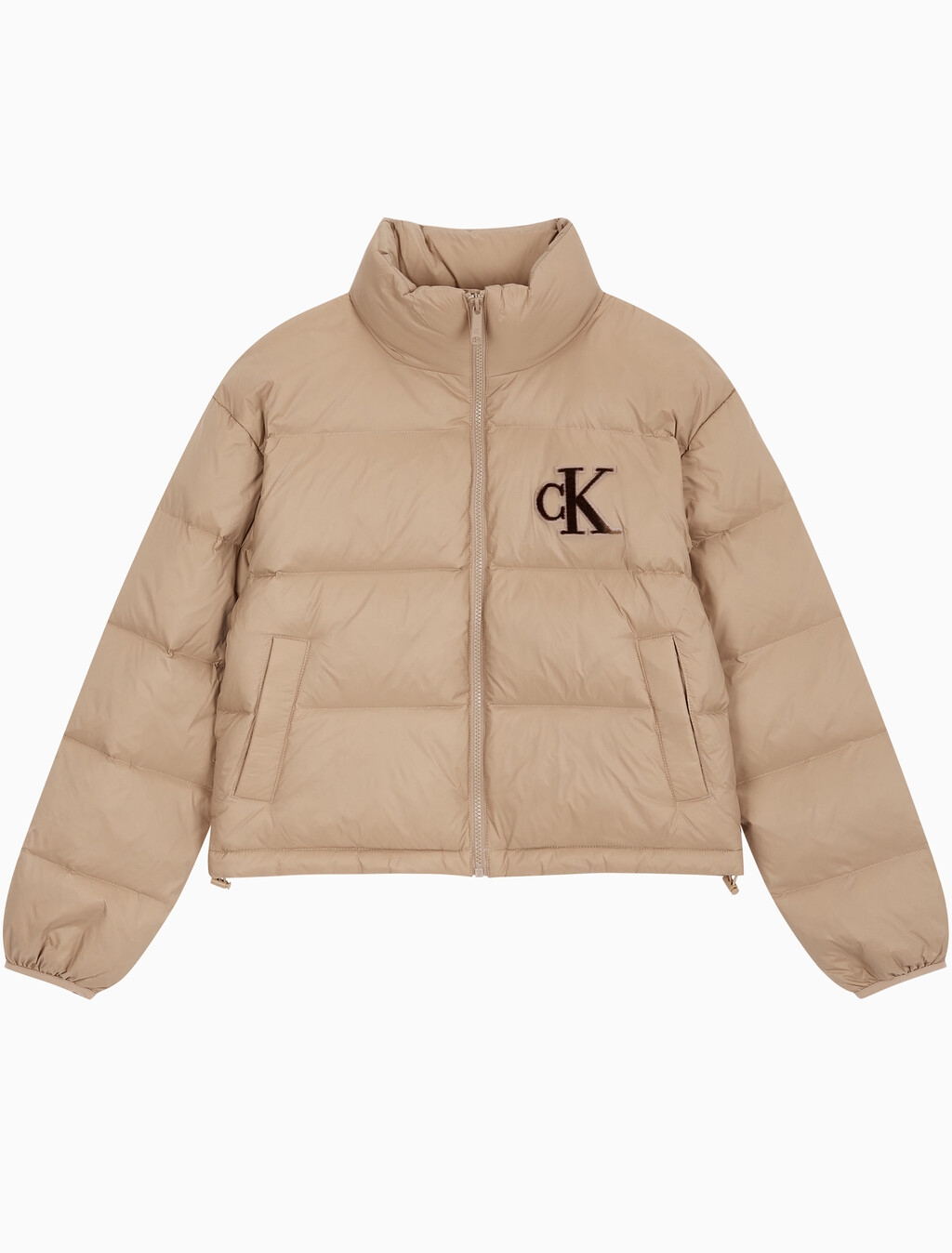Buy 여성 셔닐 로고 푸퍼 다운 in color CAMEL
