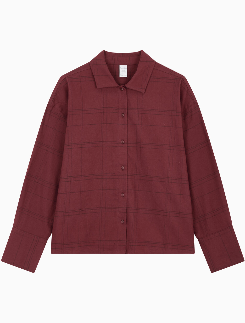Buy 여성 플란넬 슬립 롱슬리브 탑 in color BEAM PLAID SYRAH