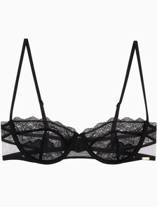 Buy 여성 CK 블랙 빈티지 레이스 발코넷 in color BLACK