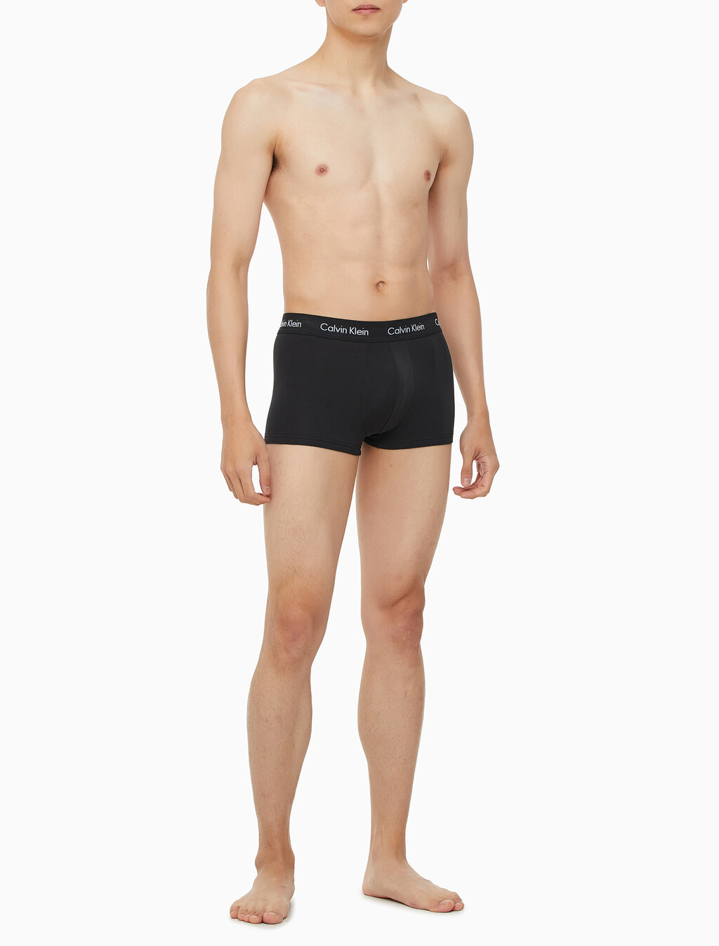 Buy 남성 코튼 스트레치 로우 라이즈 드로즈 5PK in color BLACK/CHARCOAL/NAVY/SKY BLUE/BLACK