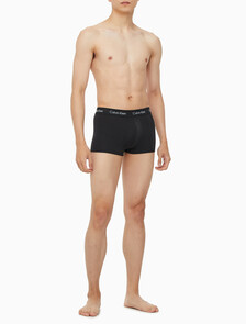 Buy 남성 코튼 스트레치 로우 라이즈 드로즈 5PK in color BLACK/CHARCOAL/NAVY/SKY BLUE/BLACK