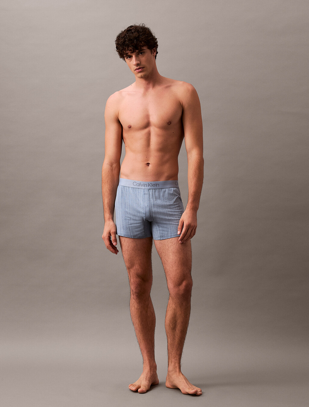 Buy 남성 울트라 소프트 모달 박서 in color TEXTURED STRIPE_FADED DENIM
